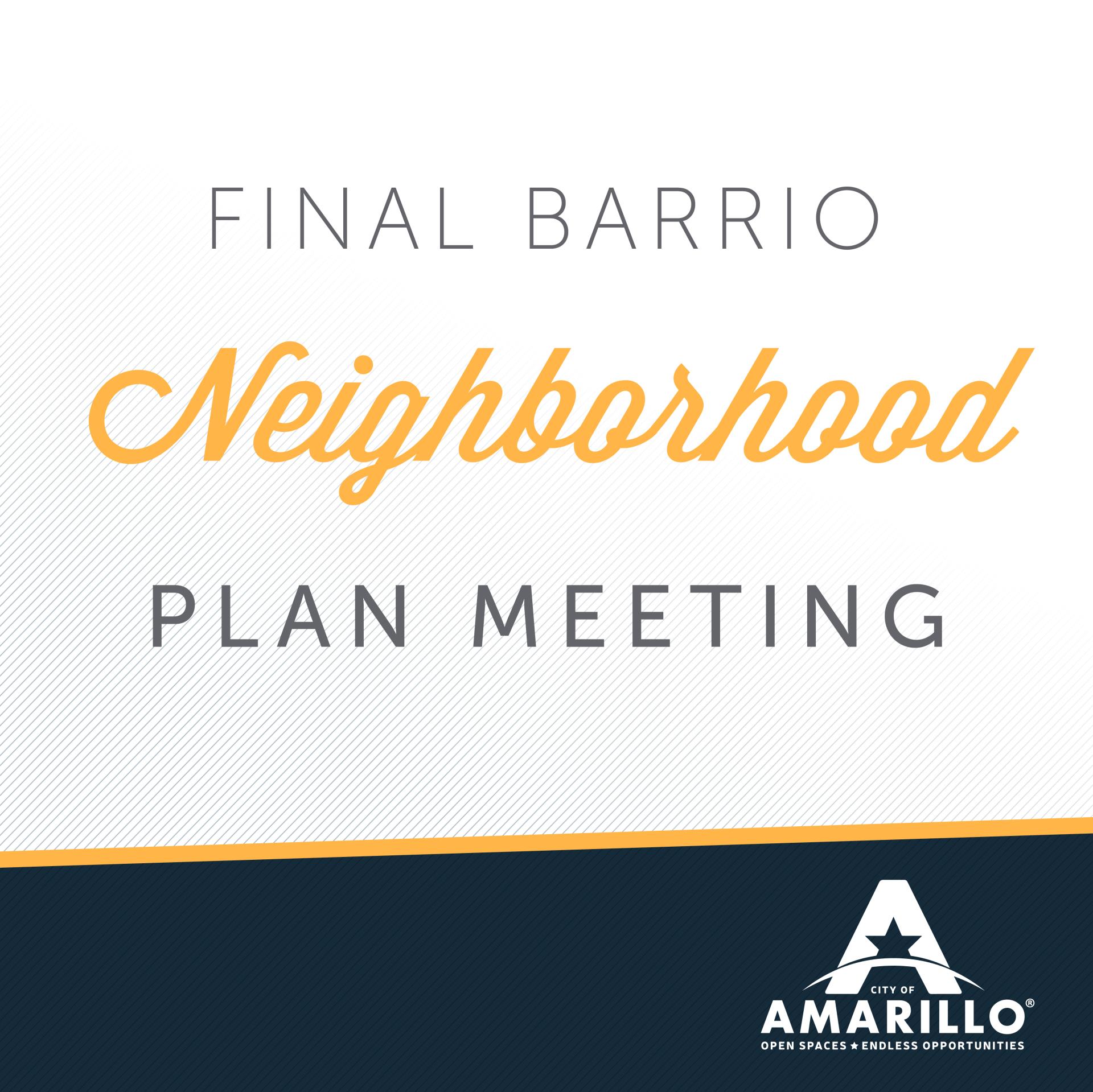 Barrio Neighboorhood Plan