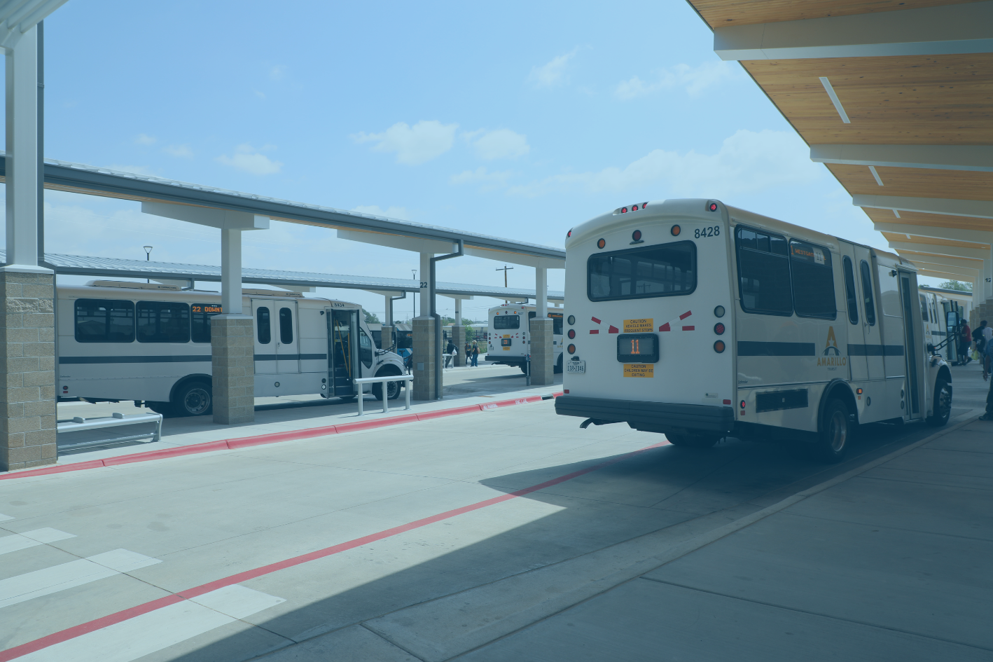 Transit Station Buses image