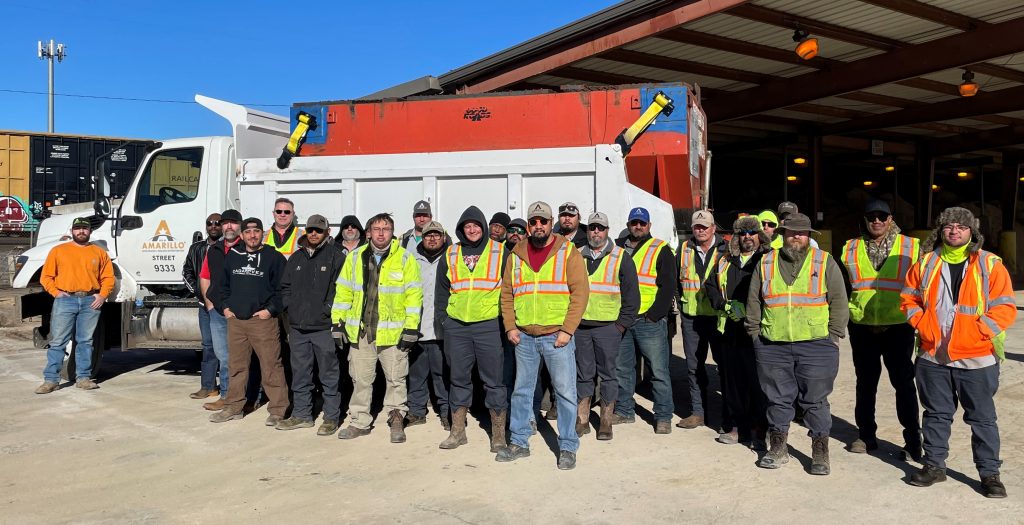 The Street Department works to prepare for the incoming winter weather. 